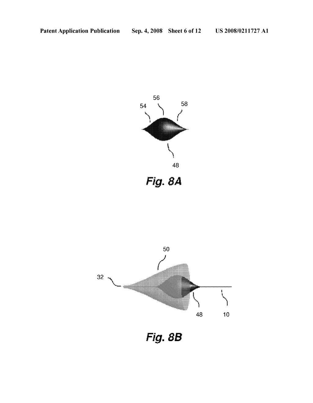 Illustration of wave patterns demonstrating the Sommerfeld-Goubau mode
